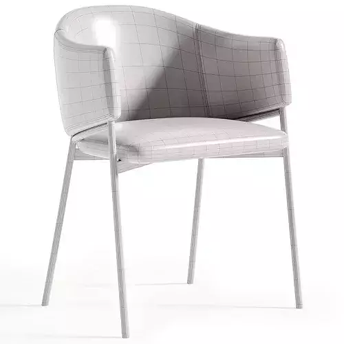 Eliza Chair Low-poly 3D model 7