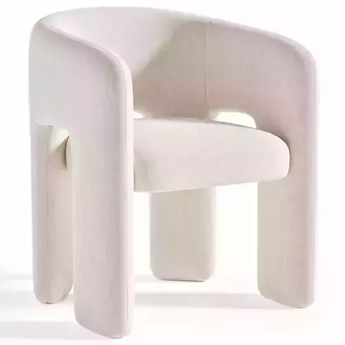 Byron Dining Chair Low-poly 3D model 5