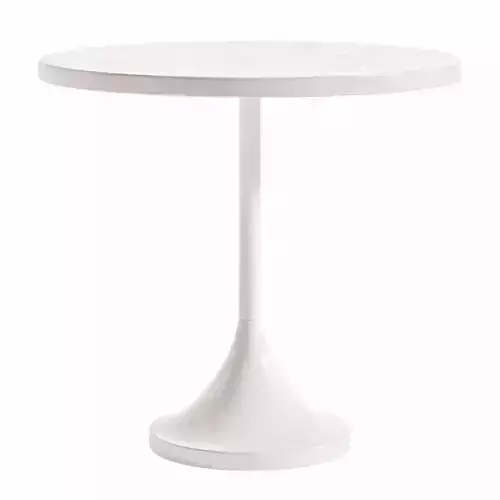 Armless Parsons Wool Back Chair and Emme Round Kids Play Table Low-poly 3D model 5