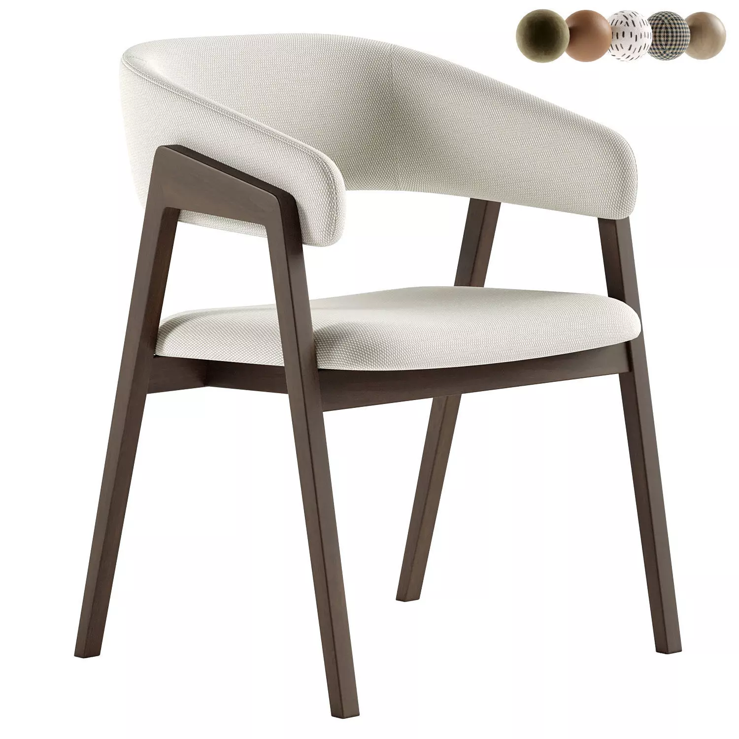 Josra Dining Chair 3D model