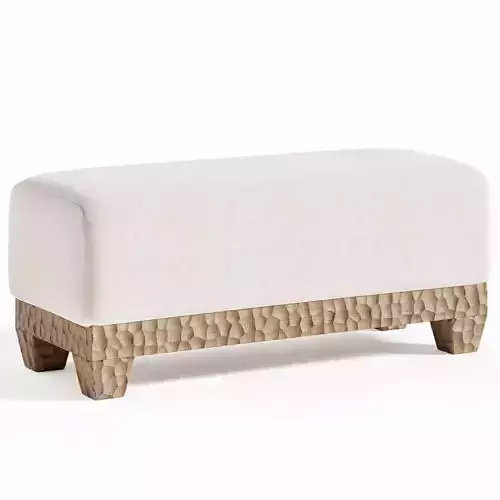 MEGEVE BENCH Low-poly 3D model 3