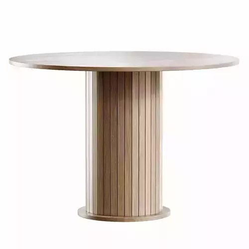 Jvon Table and Ferrara Chair Low-poly 3D model 6
