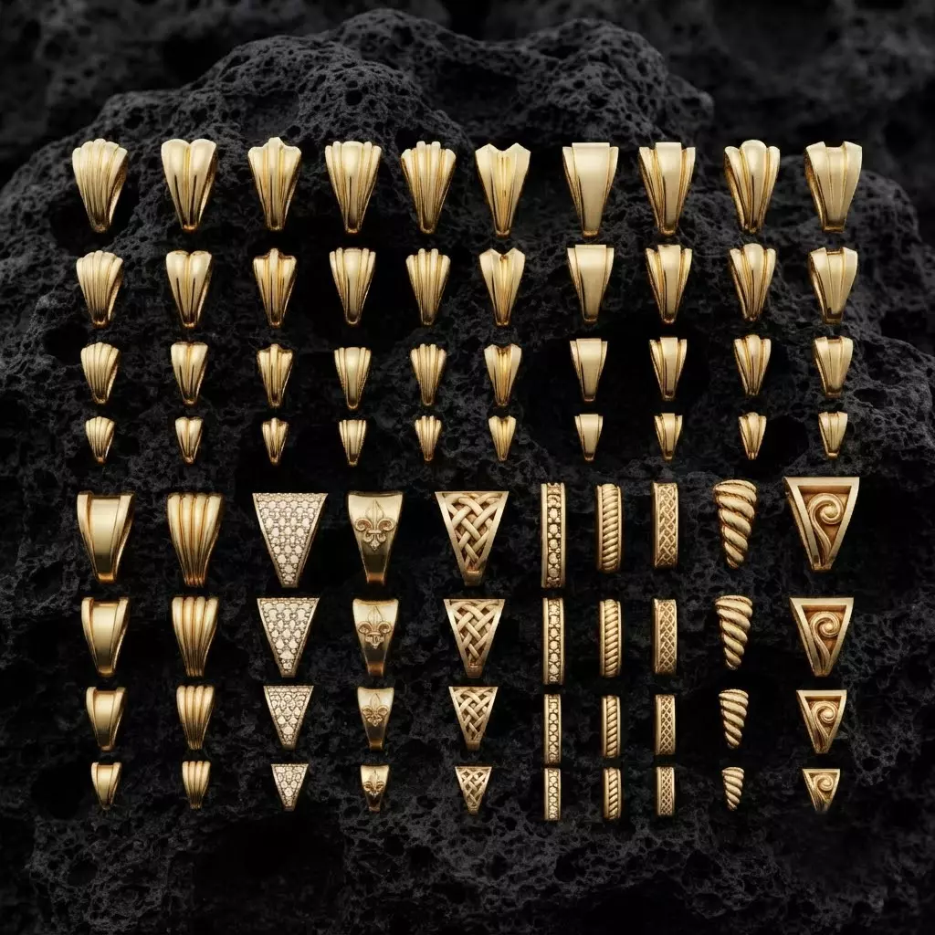 Jewelry Bails Collection 3D Model Pack