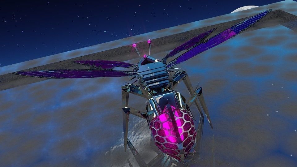 Robo Bug Alpha Low-poly 3D model_1