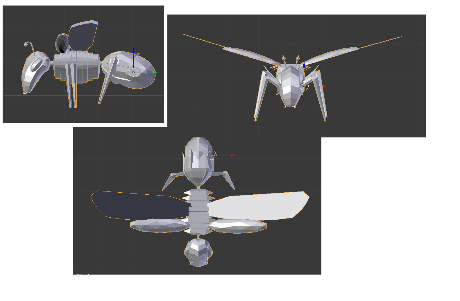 Robo Bug Alpha Low-poly 3D model_2