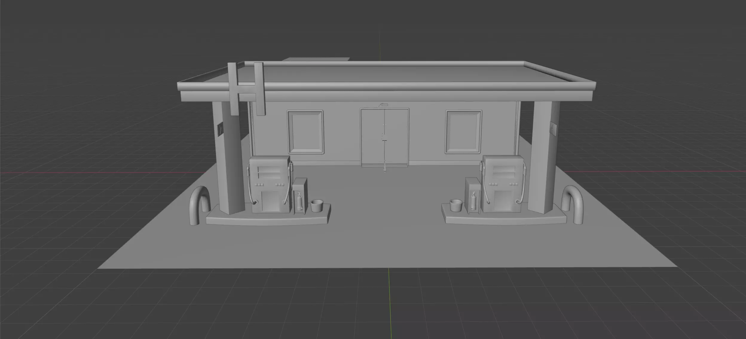 H pump Free low-poly 3D model