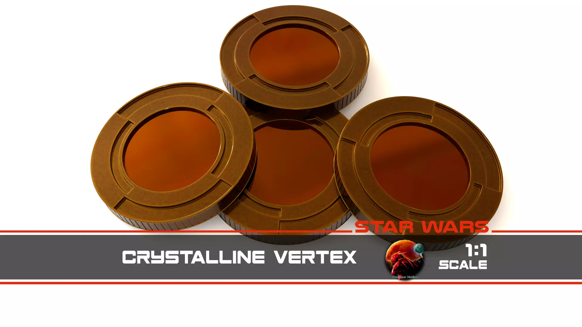 Crystalline Vertex 1-1 scale 3D print model