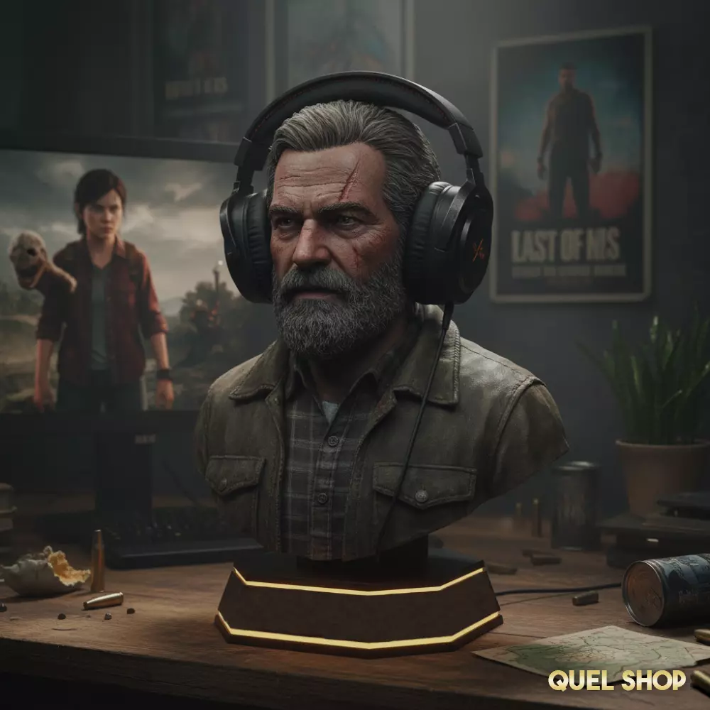Joel The Last of Us Headphone Stand STL 3D print model