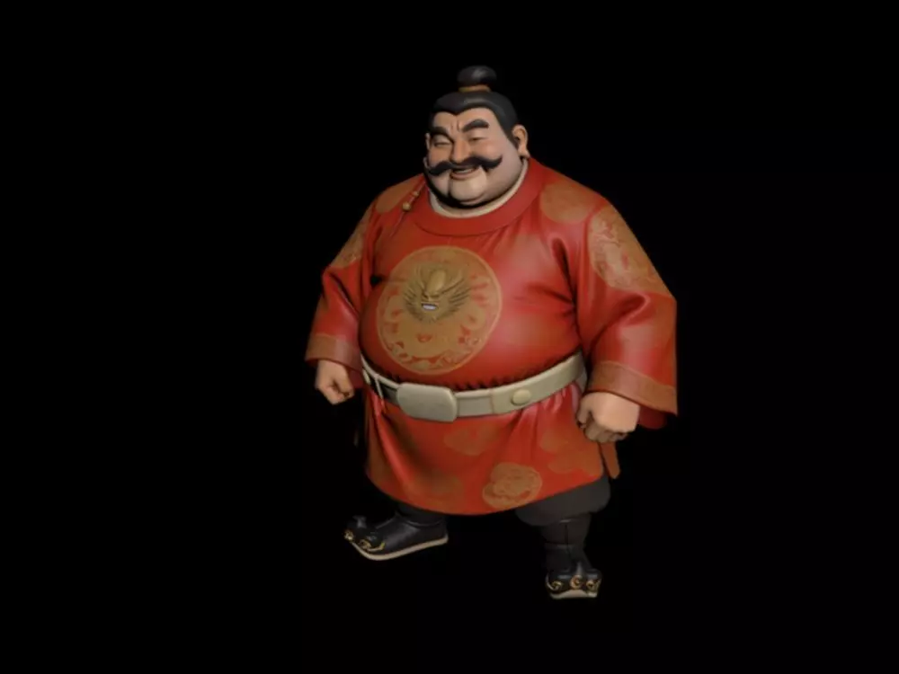 fat person 3D model