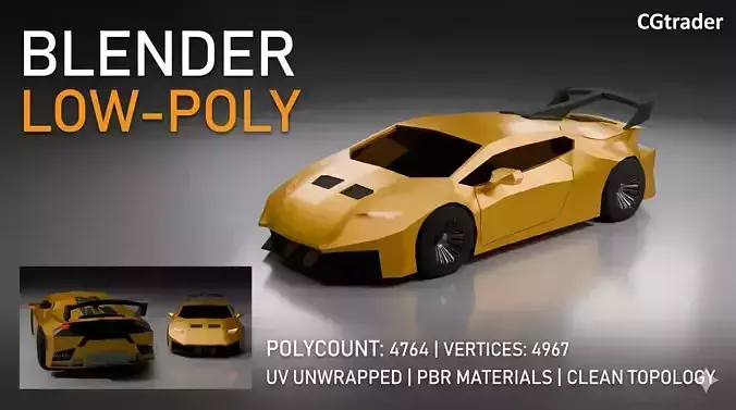 Low Poly Super car