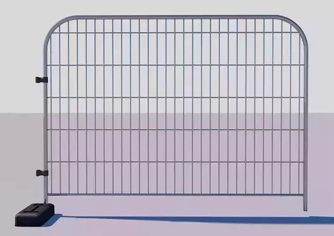 Low Poly UV Mapped Heras Fencing Low-poly 3D model
