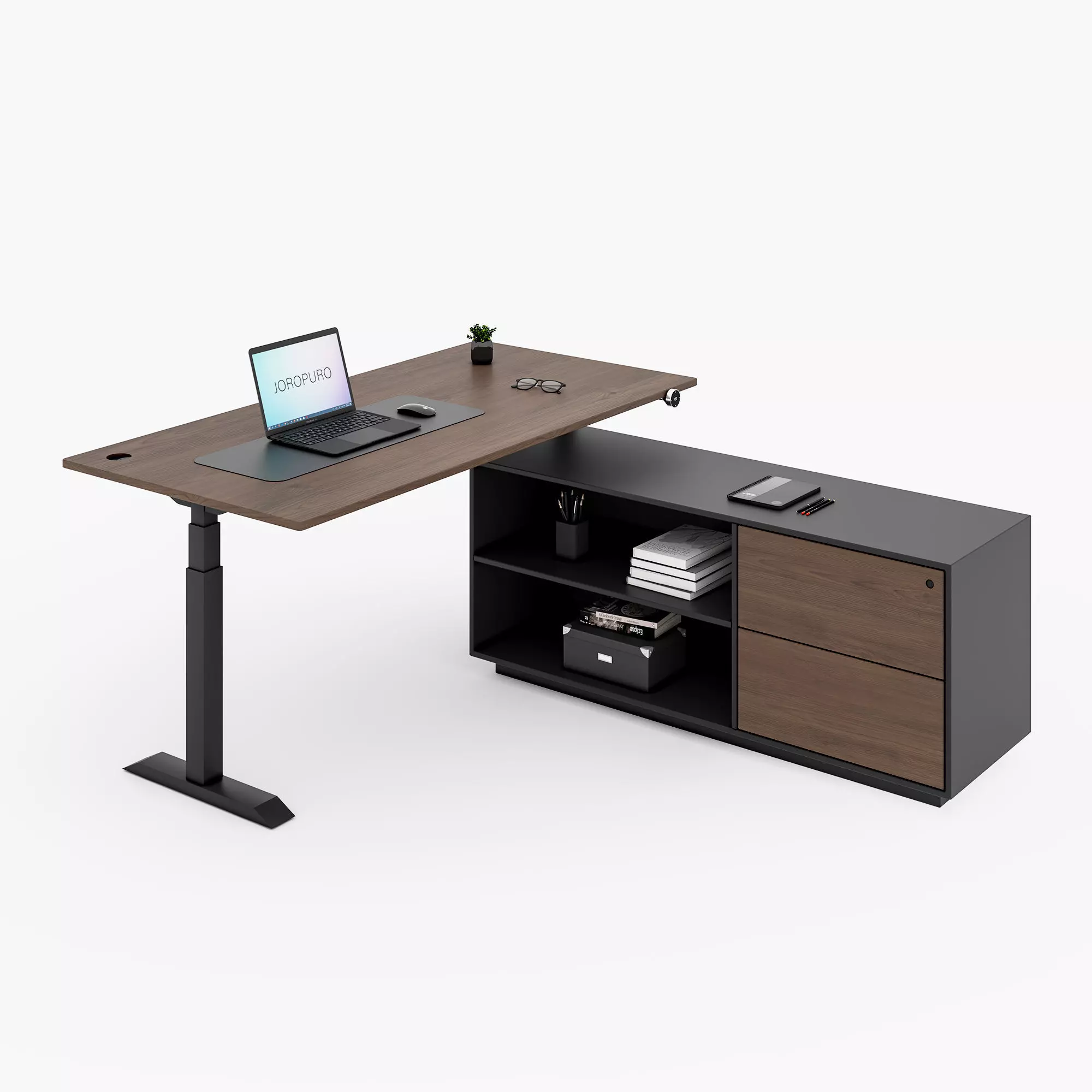 Max Pro Series L-Shape Dual Motor Electric Adjustable Desks Low-poly 3D model
