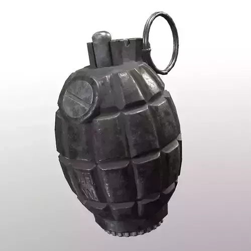 Lowpoly 36M Mills Bomb Low-poly 3D model