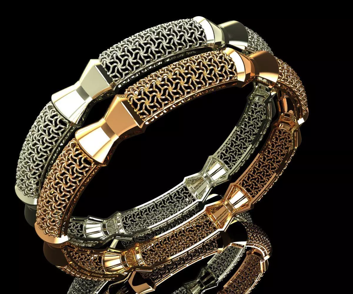 1536 Segmented Bangle 61MM-15gm 3D print model