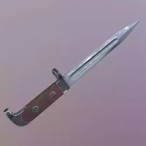 Lowpoly AK-47 Bayonet Low-poly 3D model