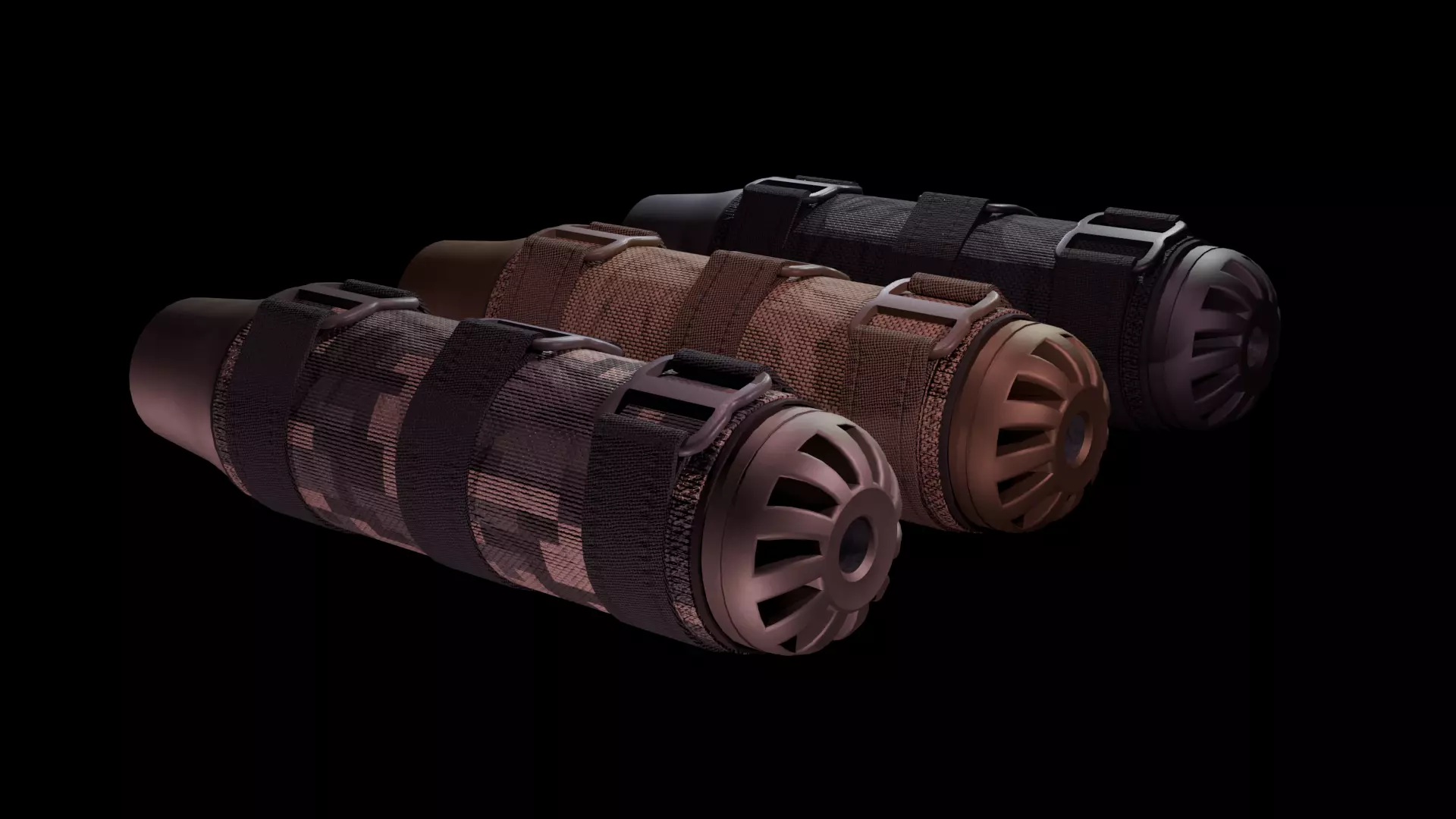 Simple Suppressors Low-poly 3D model