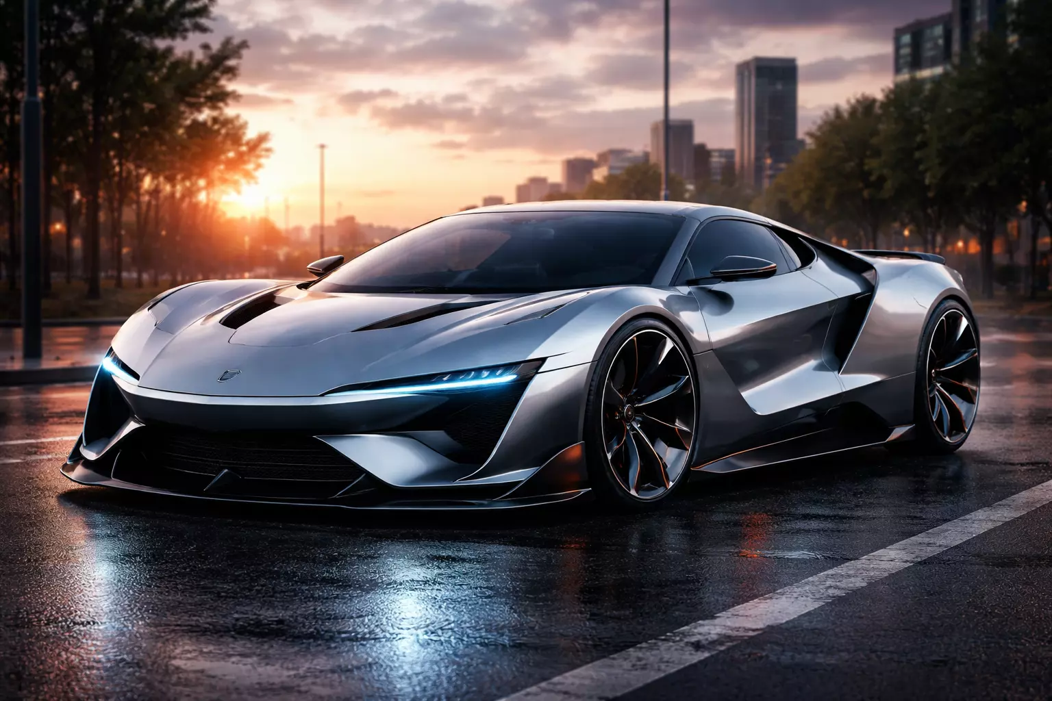 Futuristic Hypercar 3D Model this car is very good looking 3D print model