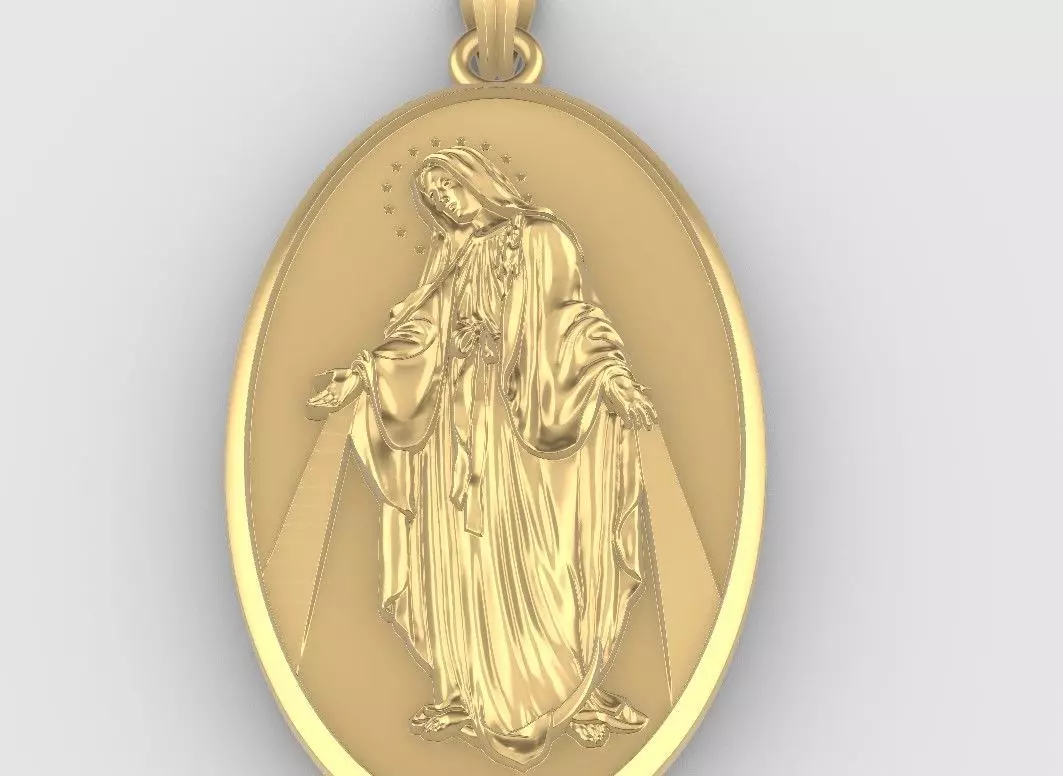 Madonna pendant 3D print model
