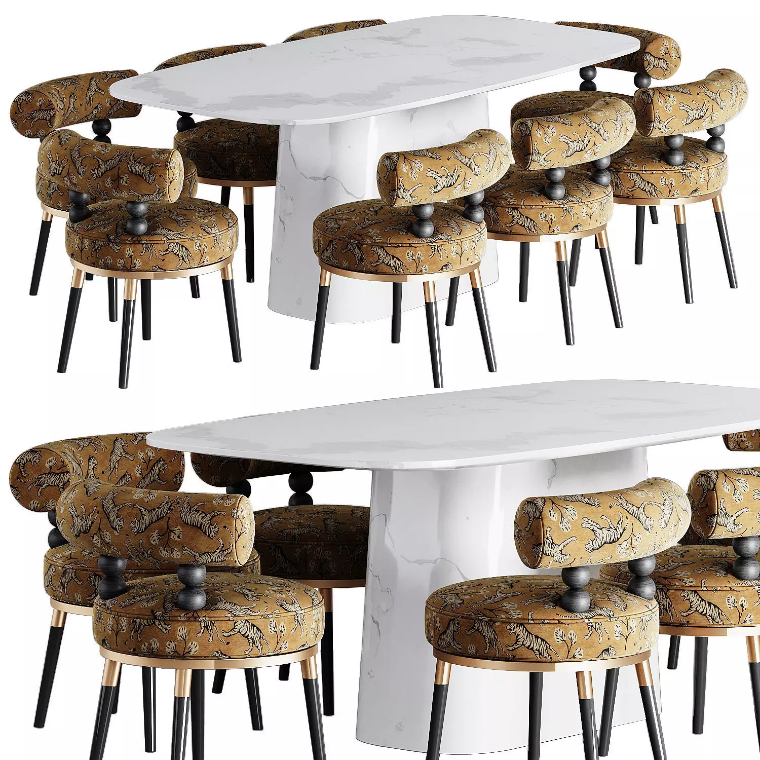 Dining set 3D model