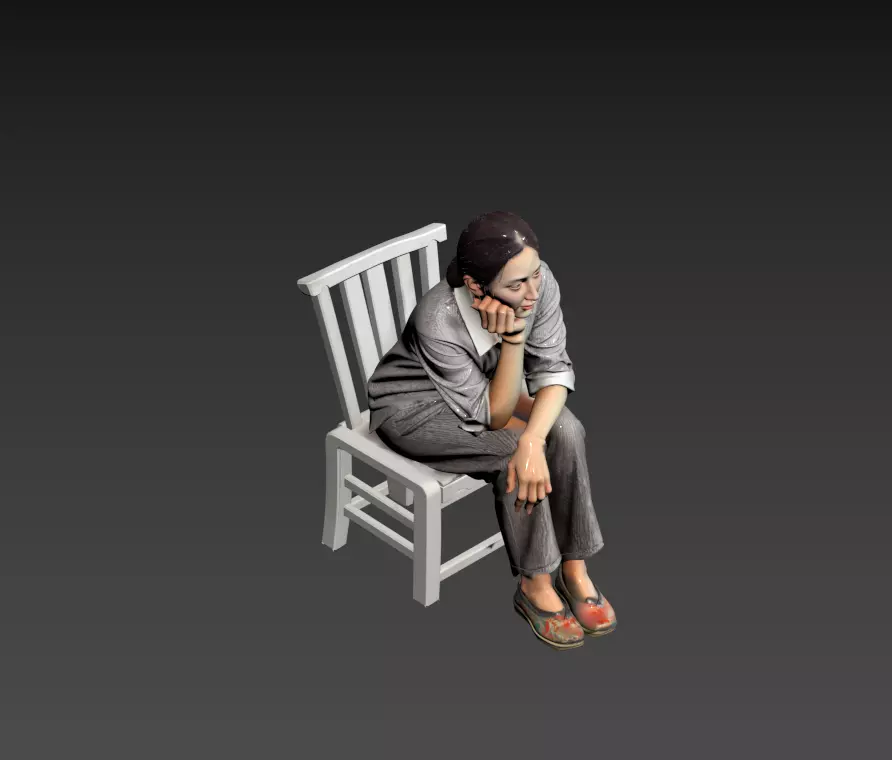 5- Chinese Style Scene - Rural Women in Northeast China 3D model