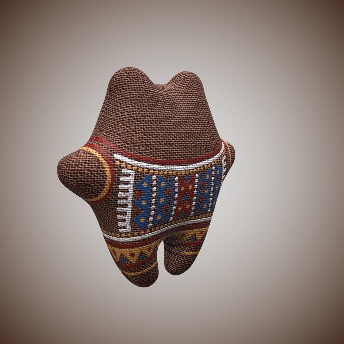 Bear Toy PBR Low-poly 3D model_4