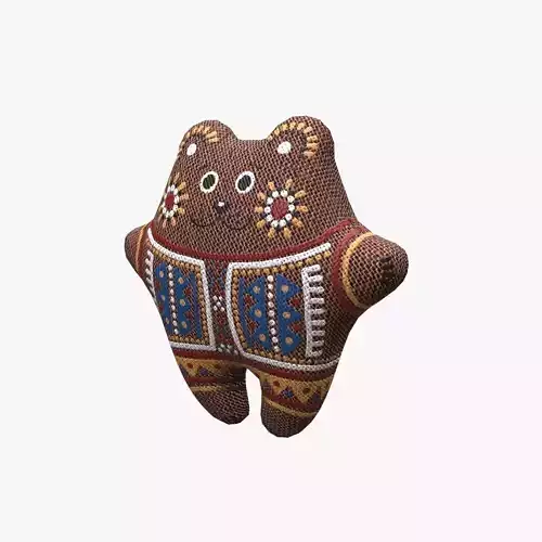 Bear Toy PBR Low-poly 3D model