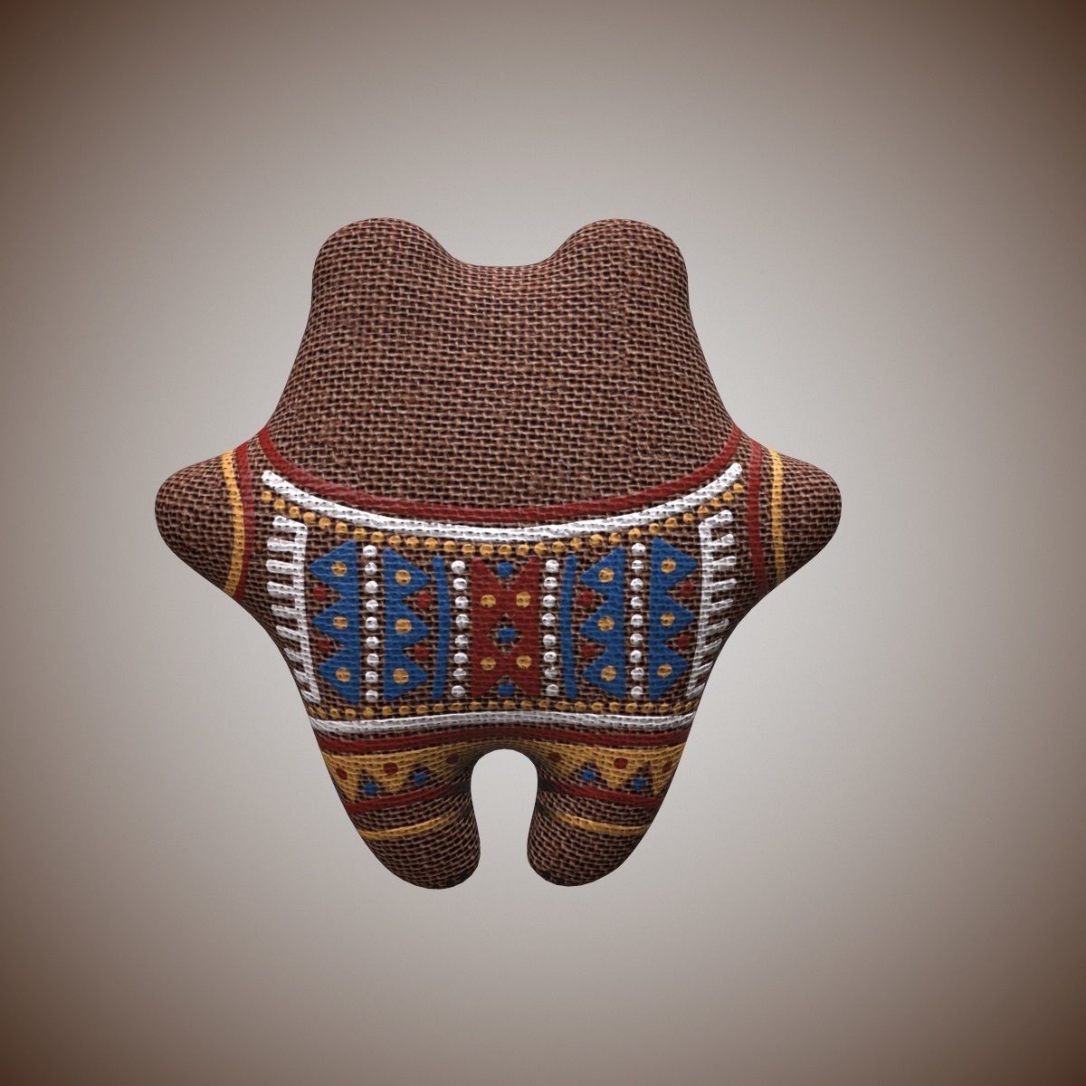 Bear Toy PBR Low-poly 3D model_3