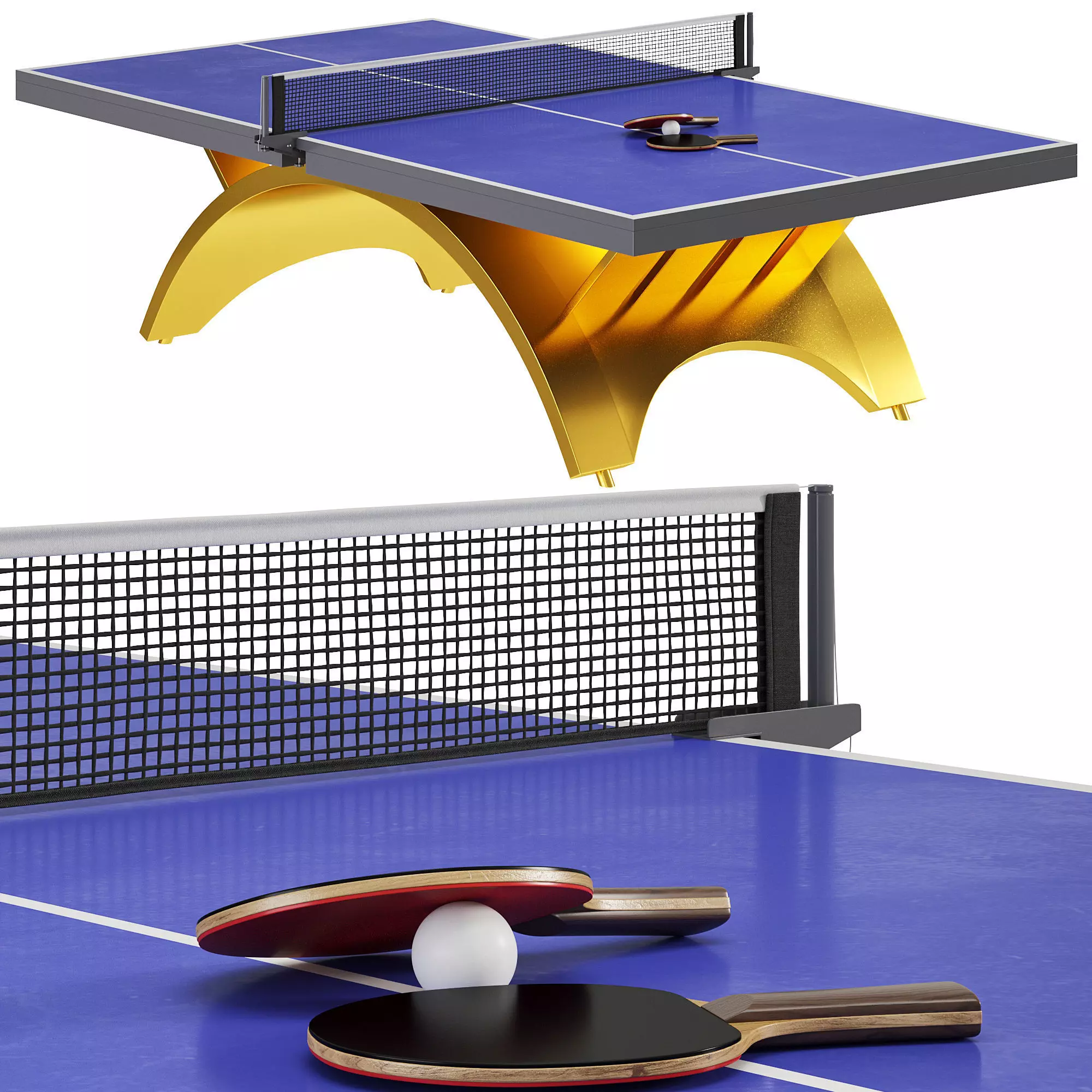 Profesyonel Ping Pong Tennis Table by Turkish Alibaba Low-poly 3D model