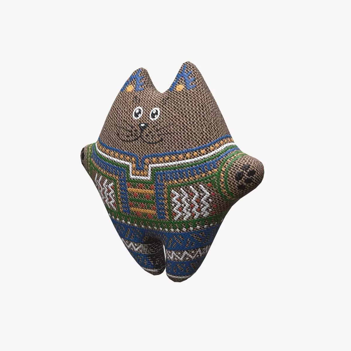 Cat Toy PBR Low-poly 3D model_0