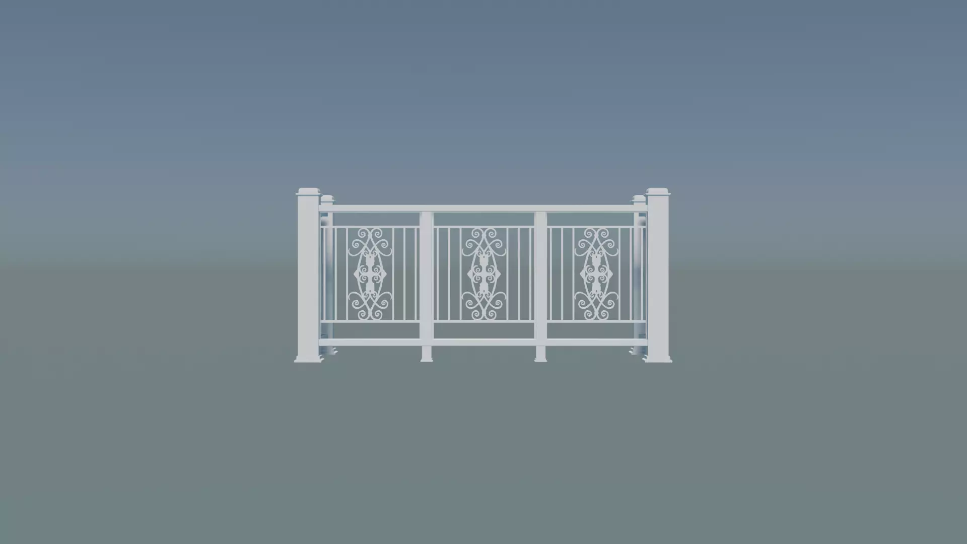 Railing Balcony 3D print model