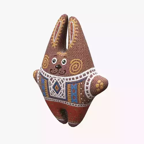 Rabbit Toy PBR  Low-poly 3D model
