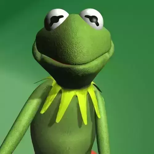 Kermit The Frog Rigged Low-poly 3D model