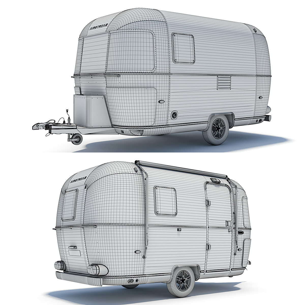 Airstream Bambi 3d Model Max Obj 3ds Lwo Lw Lws