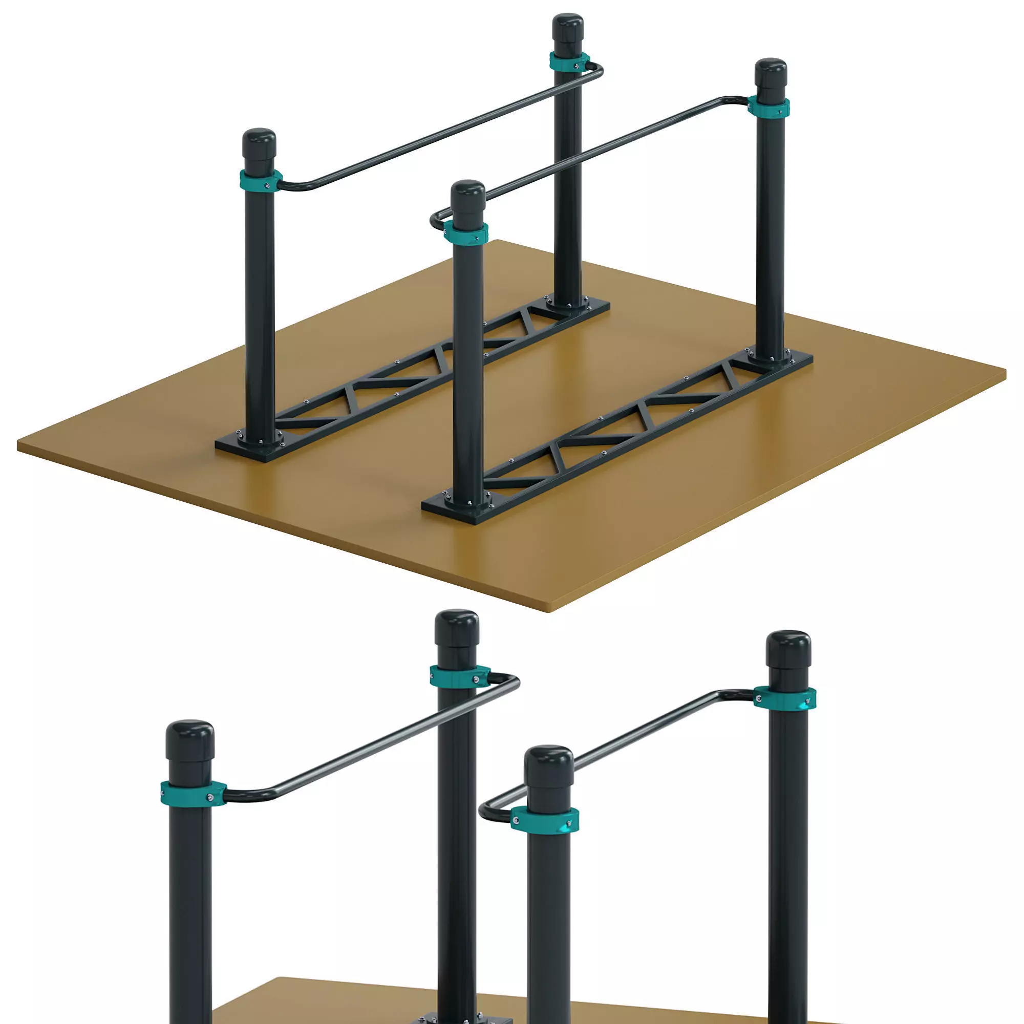 Parallel bars for wheelchair users by Kenguru Free low-poly 3D model