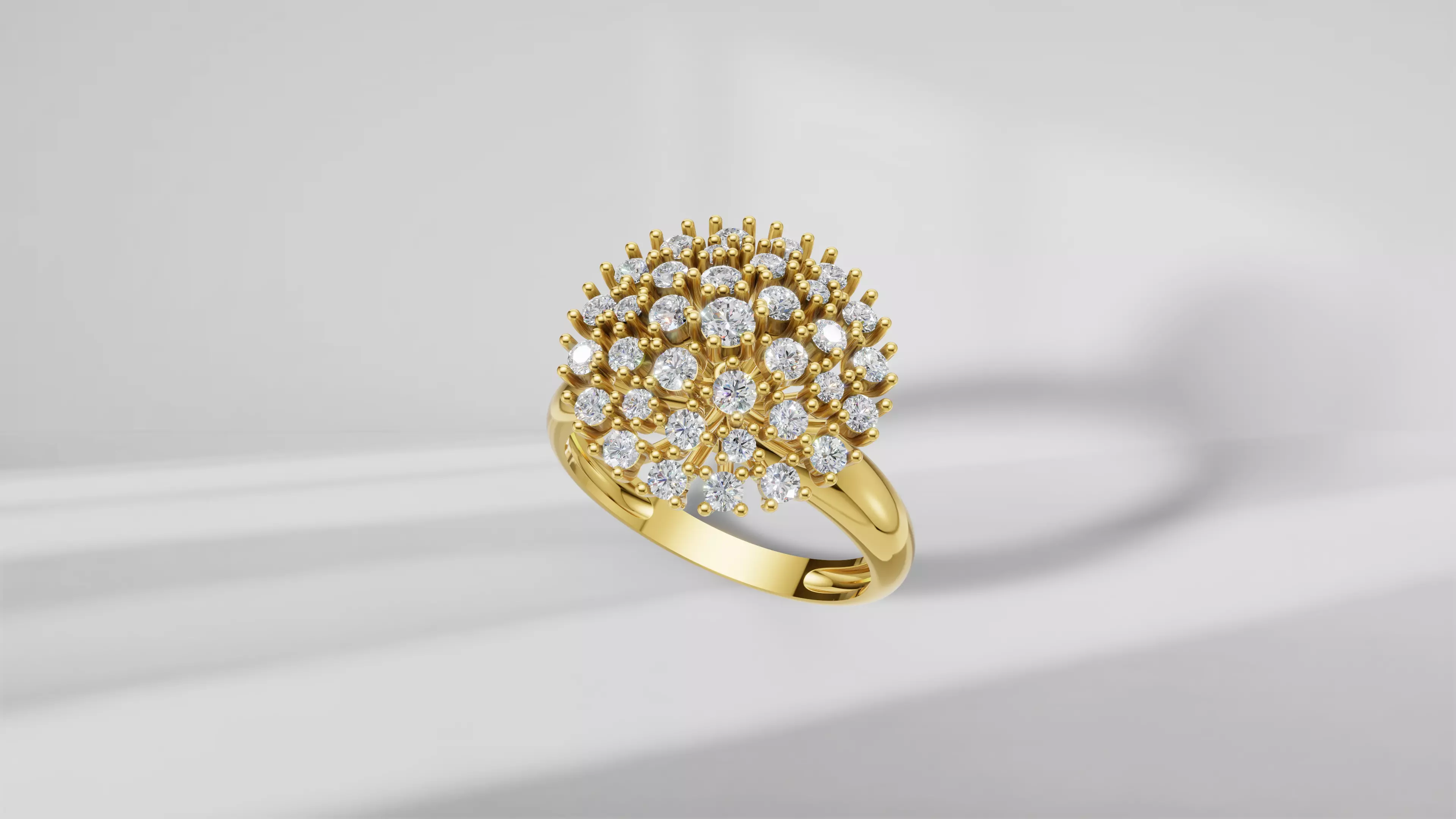 Diamonds Ring 03 3D print model