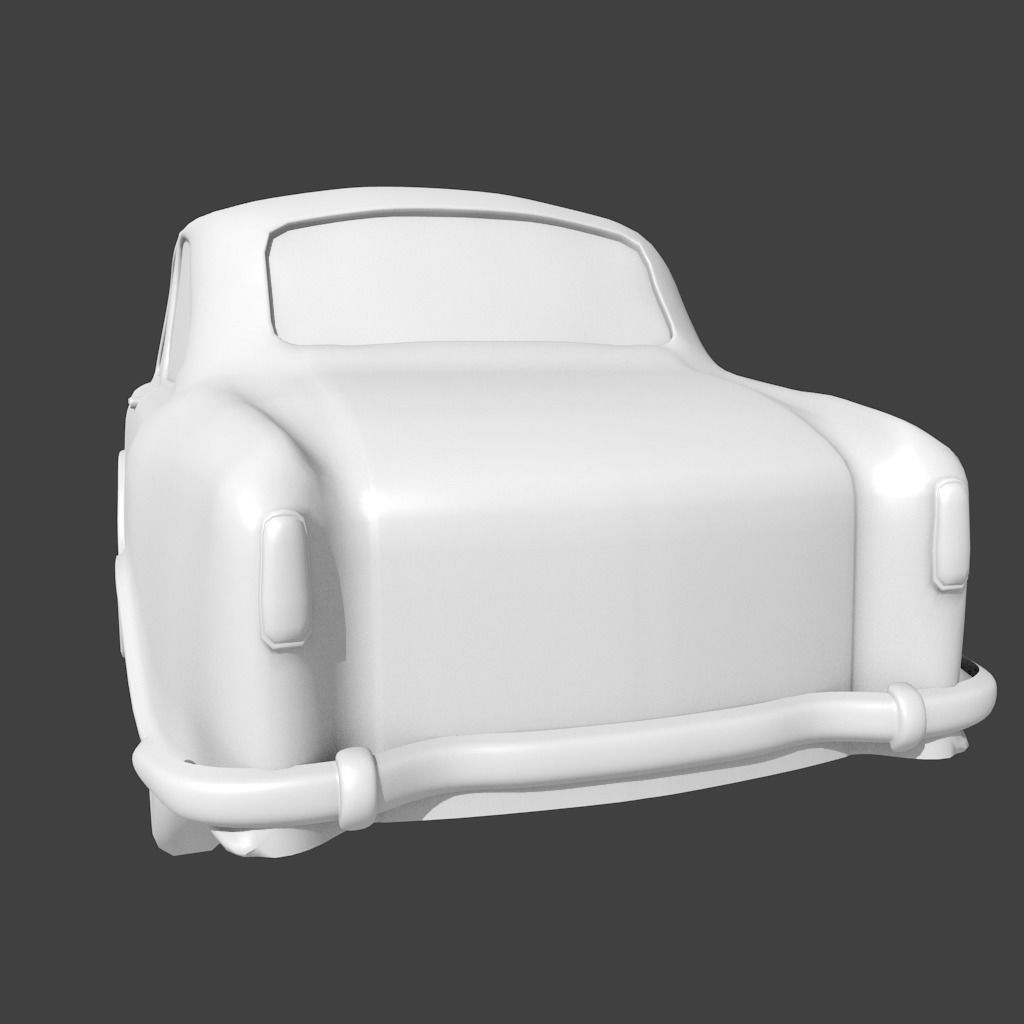 3D Lowpoly Ambassador Car 1999 Low-poly 3D model_6