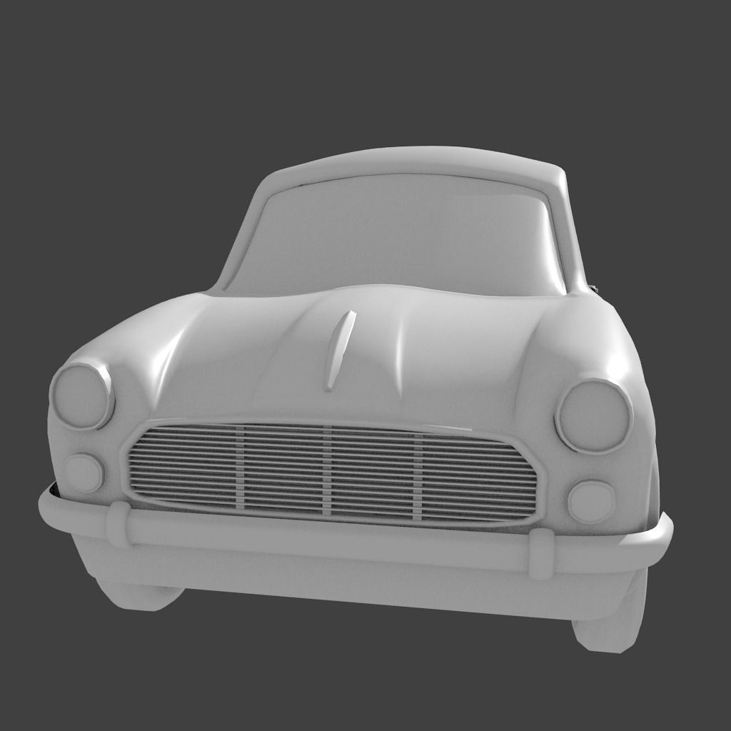 3D Lowpoly Ambassador Car 1999 Low-poly 3D model_5