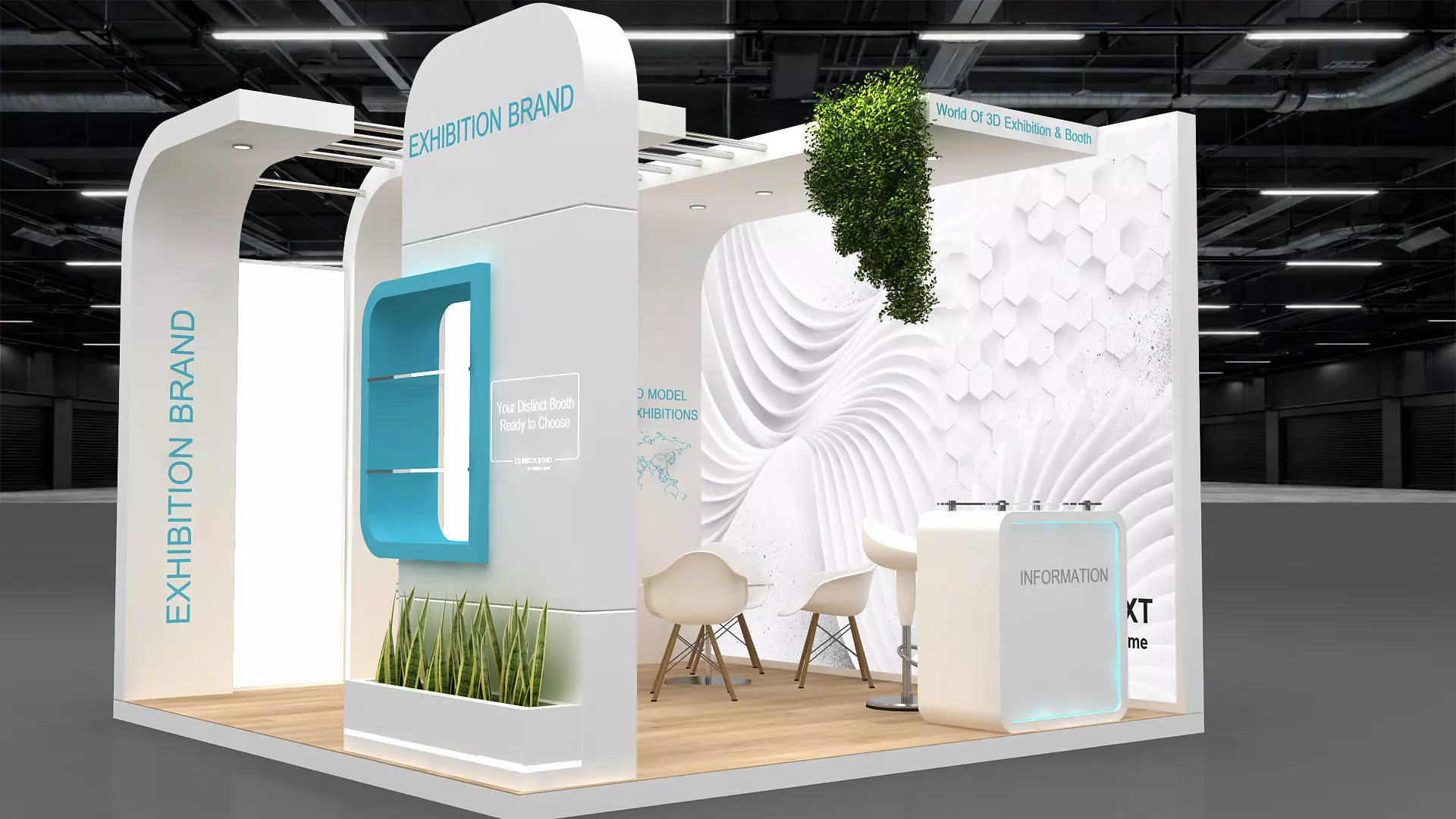 exhibition booth stand stall 3D model