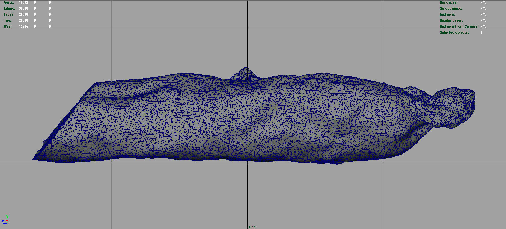 Spanish fuet salami Low-poly 3D model_6