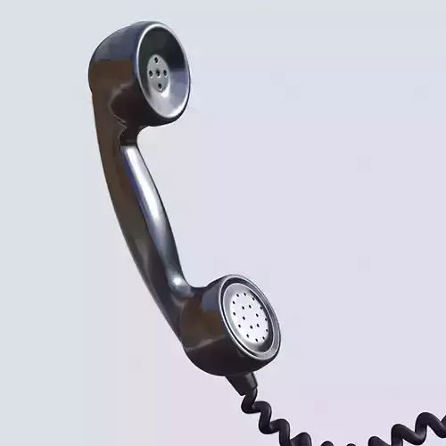 Phone handset 3D model