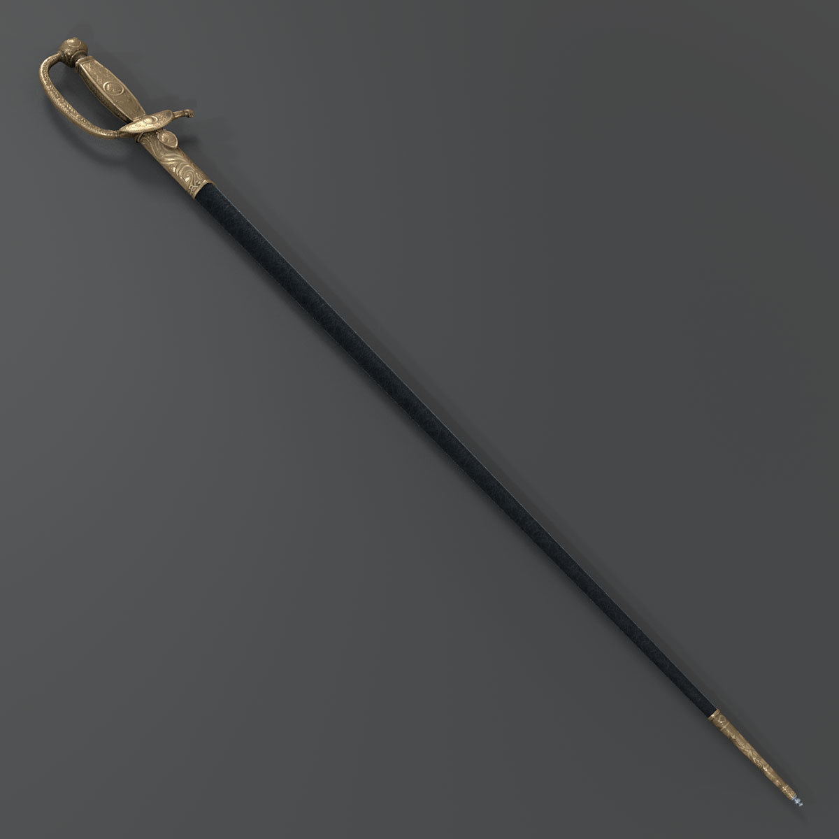 Napoleon Austerlitz Sword Low-poly 3D model_6