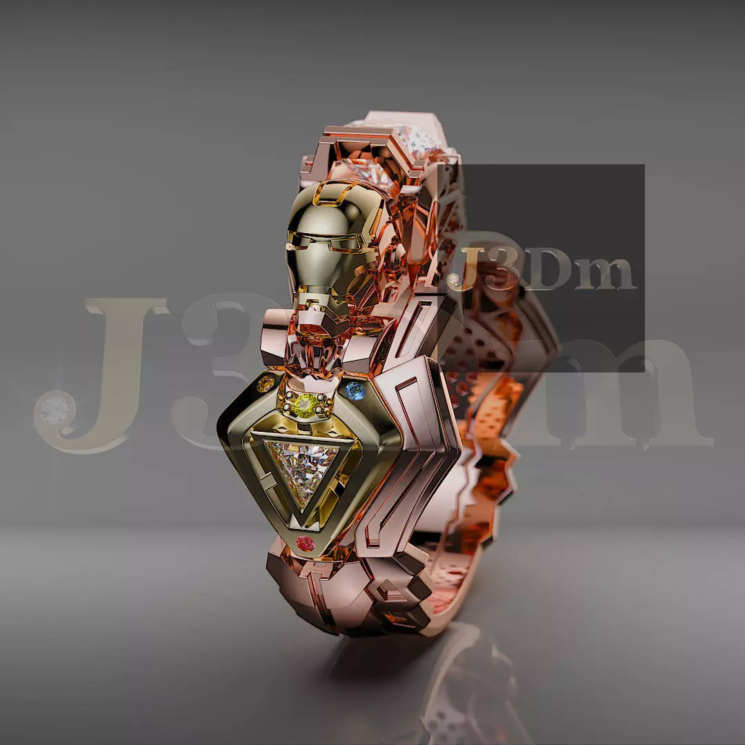 ARC CORE Ring High Detail Sci-Fi Inspired Jewelry 3D print model