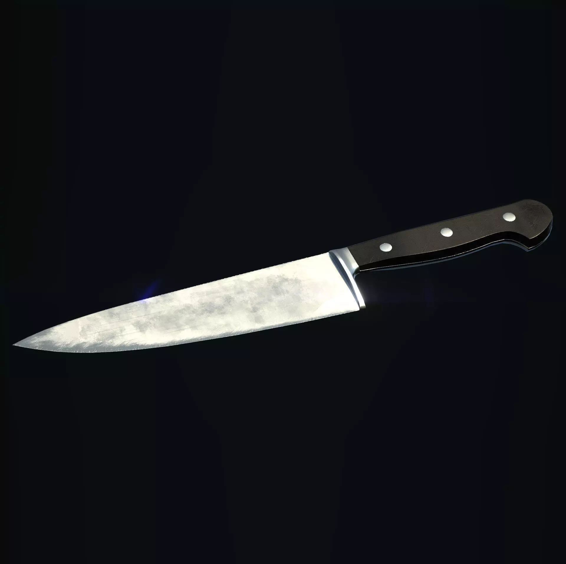 Kitchen Knife Low-poly 3D model