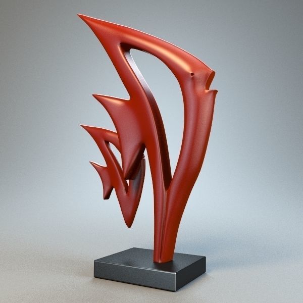 Fish figurine 3D model_2