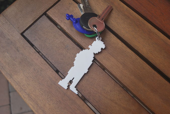 MONKEY ISLAND GUYBRUSH THREEPWOOD KEYRINGS 3D print model
