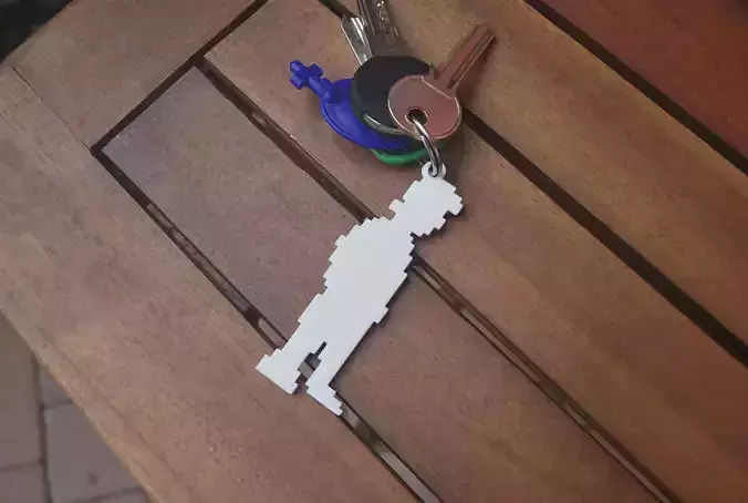 MONKEY ISLAND GUYBRUSH THREEPWOOD KEYRINGS 3D print model