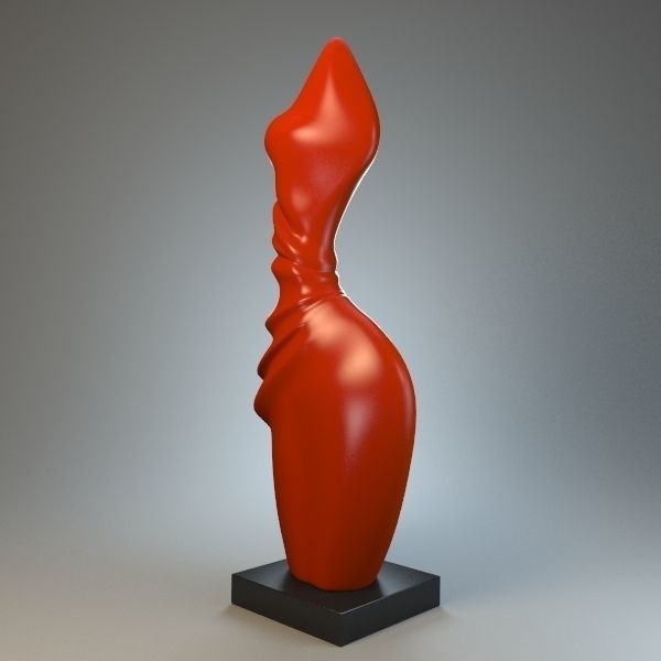 Sculpture Amazon in robes 3D model_1