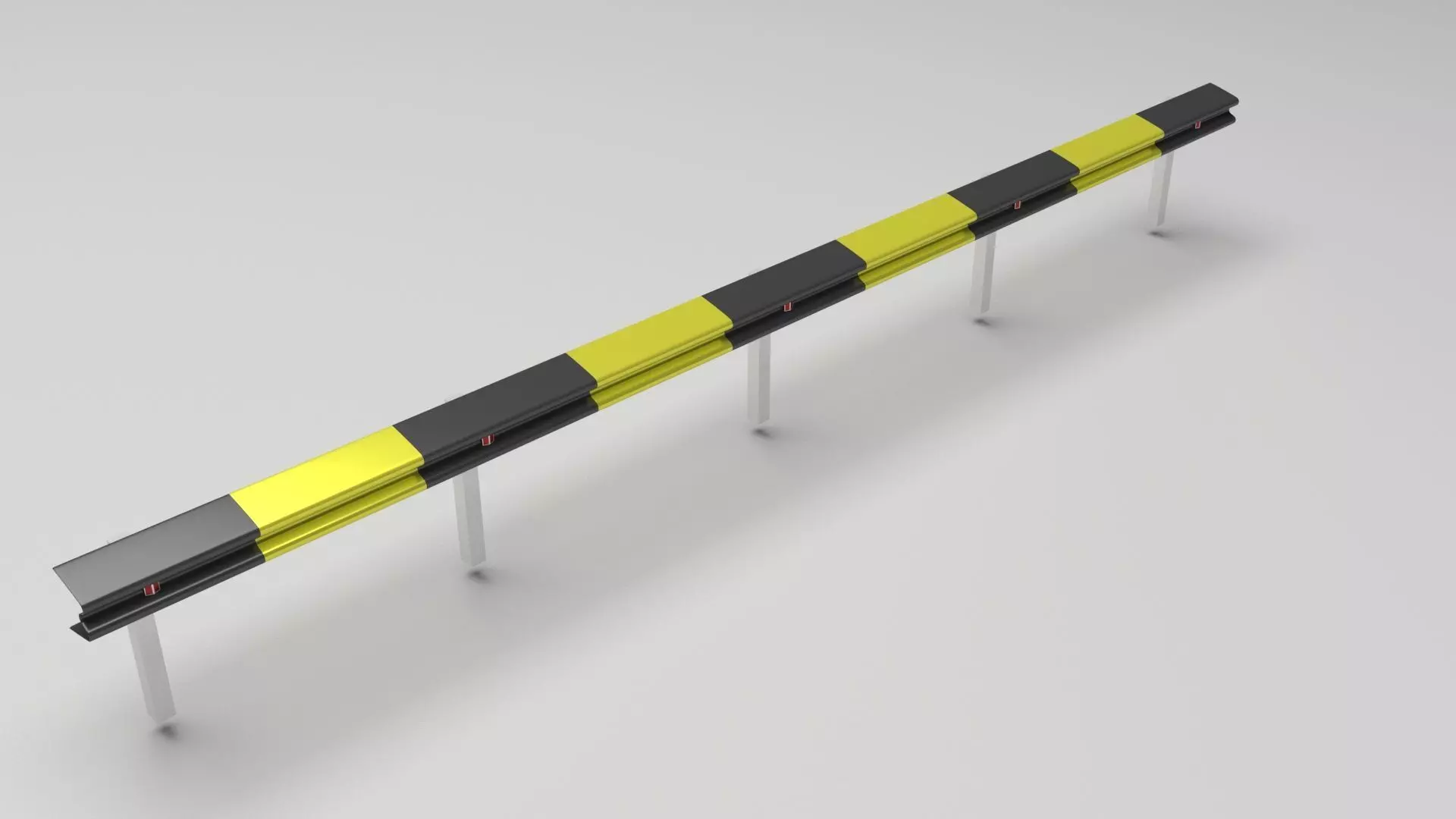 Crash Barrier Safety Fence 3D model