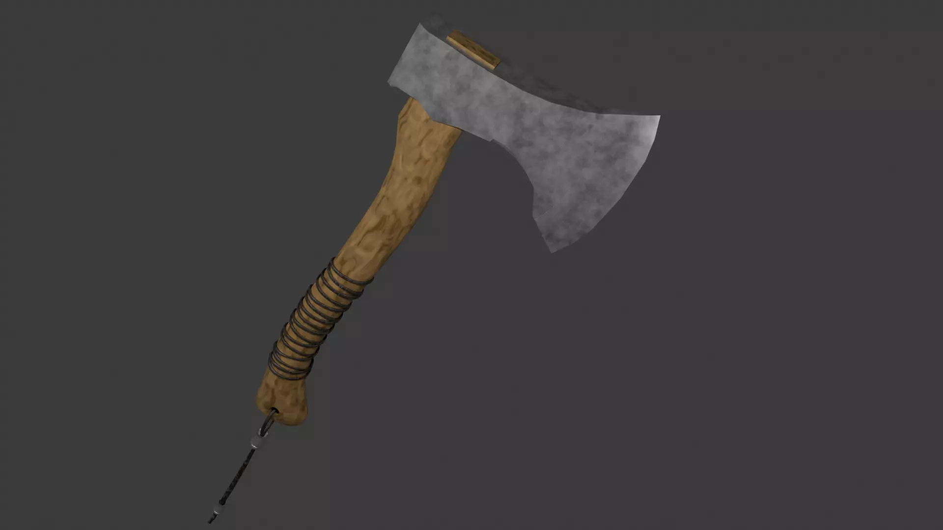 Viking axe Low-poly 3D model