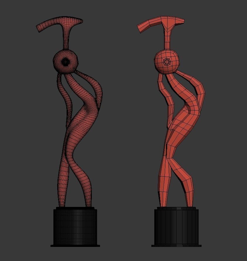 Sculpture Harlequin P 3D print model_4